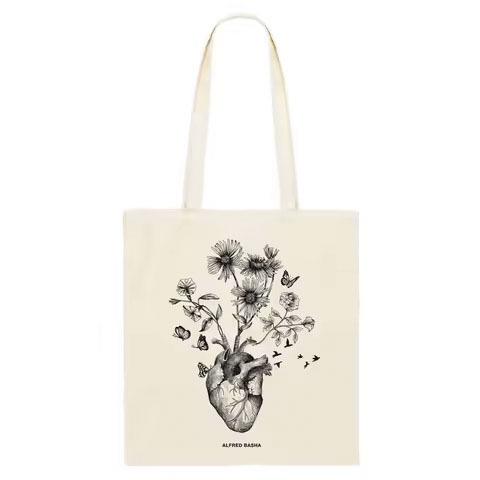 Custom Eco-Friendly Fashion and Vintage Cotton Canvas Tote Bags Foldable Reusable Sublimation Blanks with Inner Compartment