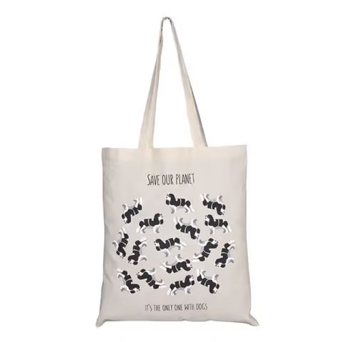 Wholesale Eco Cotton Canvas Tote Beach Shopping Bag New Design Large Space Custom Logo Recyclable National Style Letter