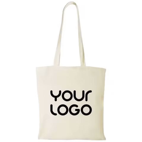 Custom Logo Printed Organic Cotton Grocery Shopping Tote Bags Recyclable National Style Women's Clutch Open Closure Flower