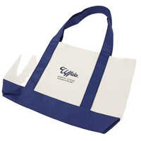 Eco-Friendly Reusable Recycled Cotton Canvas Tote Bag with Custom Logo Women's Handled Shopping Carry Bags