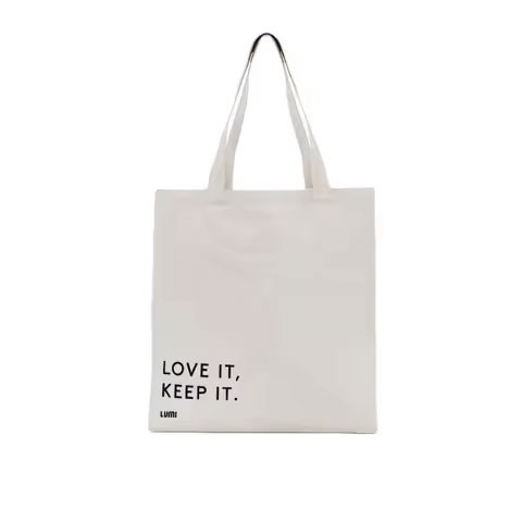 Large Size Custom Cotton Tote Bag with Soft Leather and Canvas Fabric Lining Two Letter Decoration Handbags