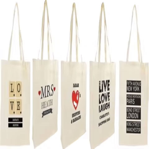 Open Cotton Shopping Bags with National Style Eco-Friendly and Versatile Use