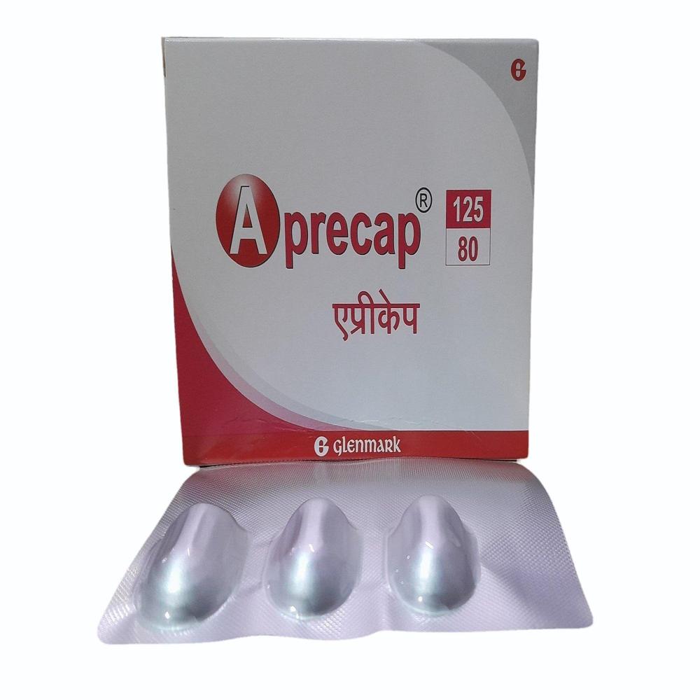 Aprecap 125/80 Aprepitant (125mg) + Aprepitant (80mg) Capsule