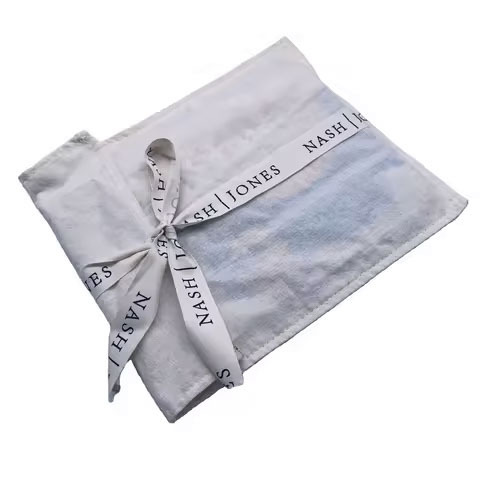 Custom Brushed Cotton Twill Envelope Pouch Recyclable Craft Dust Cover Bag