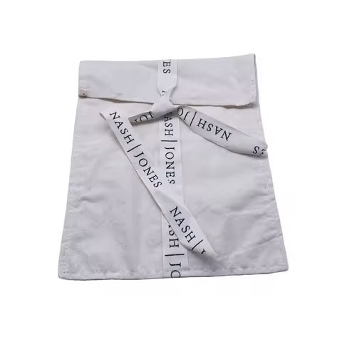 Recyclable Brushed Cotton Twill Envelope Pouch Craft Use Dust Cover Bag