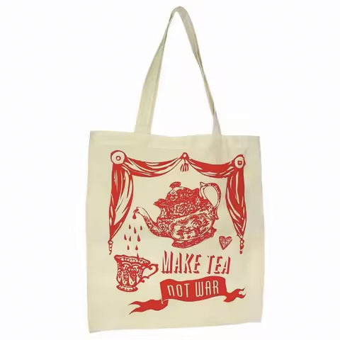 100% Cotton Fabric Product Textile Clothing Indian Recycle Plain Organic Price Tote Rope Cotton Basket Bag Diaper Caddy Bag