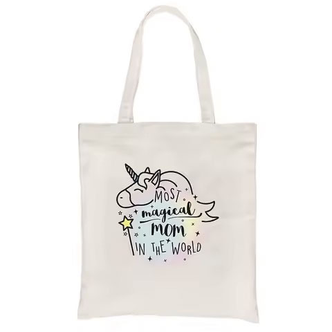 Wholesale Custom Eco-Friendly Cotton Canvas Blank Bags Reusable Shopping Bags with Logo Print Letter Pattern