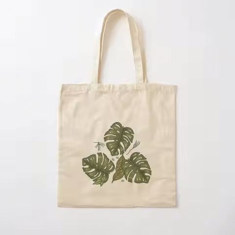 Customized Logo Printed Recycle Plain Natural Cotton Canvas Tote Bags Fashionable and Functional Shopping Bags
