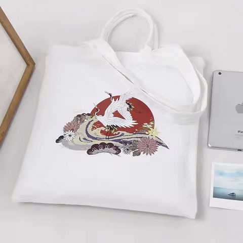 Wholesale Reusable College Cotton Canvas Tote Bags with Pocket Plain Grocery Shopping Bag