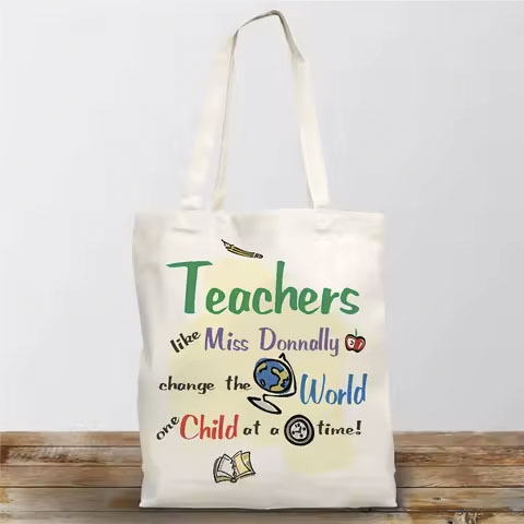 High Quality Custom Logo Printed Recyclable Cotton Tote Bag-Wholesale on Sale for Eco-Friendly Shopping