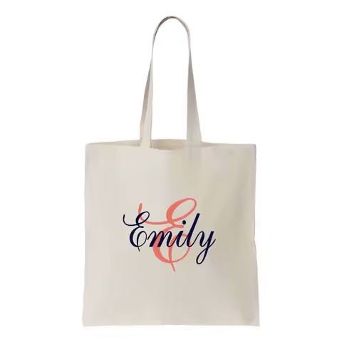 Wholesale Eco-Friendly Organic Cotton Canvas Tote Bags Custom Letter Pattern Recycled Printed Plain Shopping Tote Bag Bag