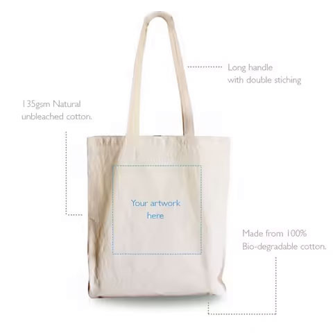 Wholesale Eco-Friendly Organic Cotton Canvas Tote Bags Custom Letter Pattern Recycled Printed Plain Shopping Tote Bag Bag