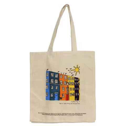 High Quality Eco-Friendly Women's Organic Cotton Tote Shopping Bag Wholesale Organic Reusable Canvas Bag