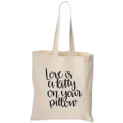 Wholesale Custom Printed Logo Cotton Shopping Tote Bag Foldable Reusable Letter Pattern Size Customizable Promotional Purposes