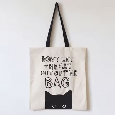 2025 Trending Premium Customization Recycled Cotton Canvas Tote Bag Women's Cross Shoulder Wholesale Cheap Printed Shopping Bag