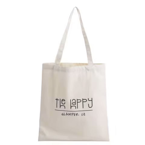 High Quality 100% Cotton Custom Shoulder Bags Personalized Business Travel Shopping Makeup Bags with Team Logo Letter Pattern