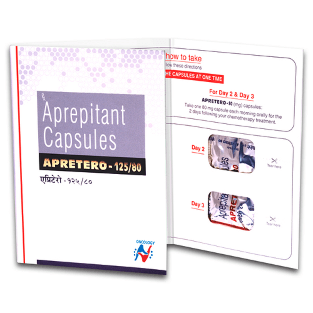 Apretero 125/80 Aprepitant (125mg) + Aprepitant (80mg) Tablet