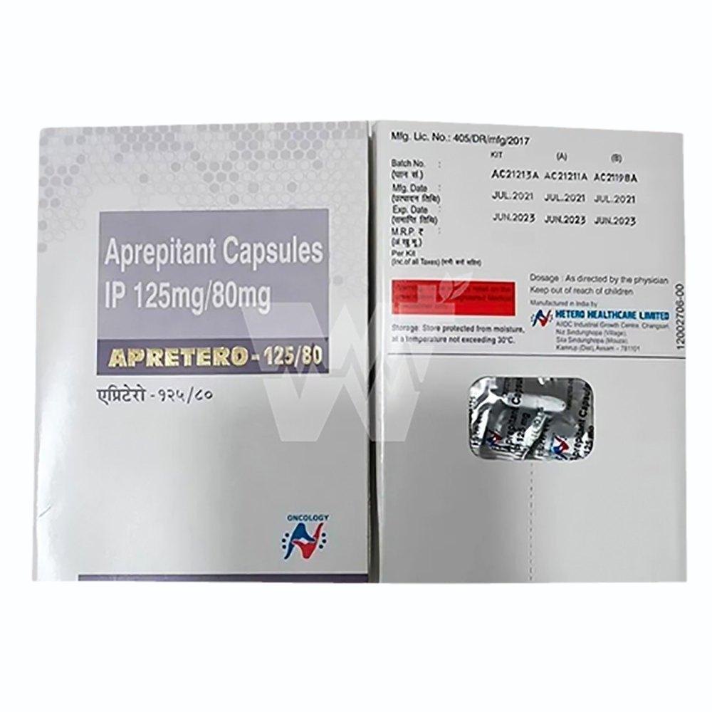 Apretero 125/80 Aprepitant (125mg) + Aprepitant (80mg) Tablet