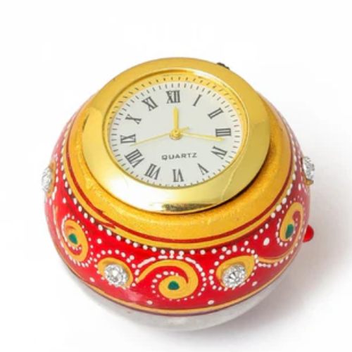 Round Marble Table Clock