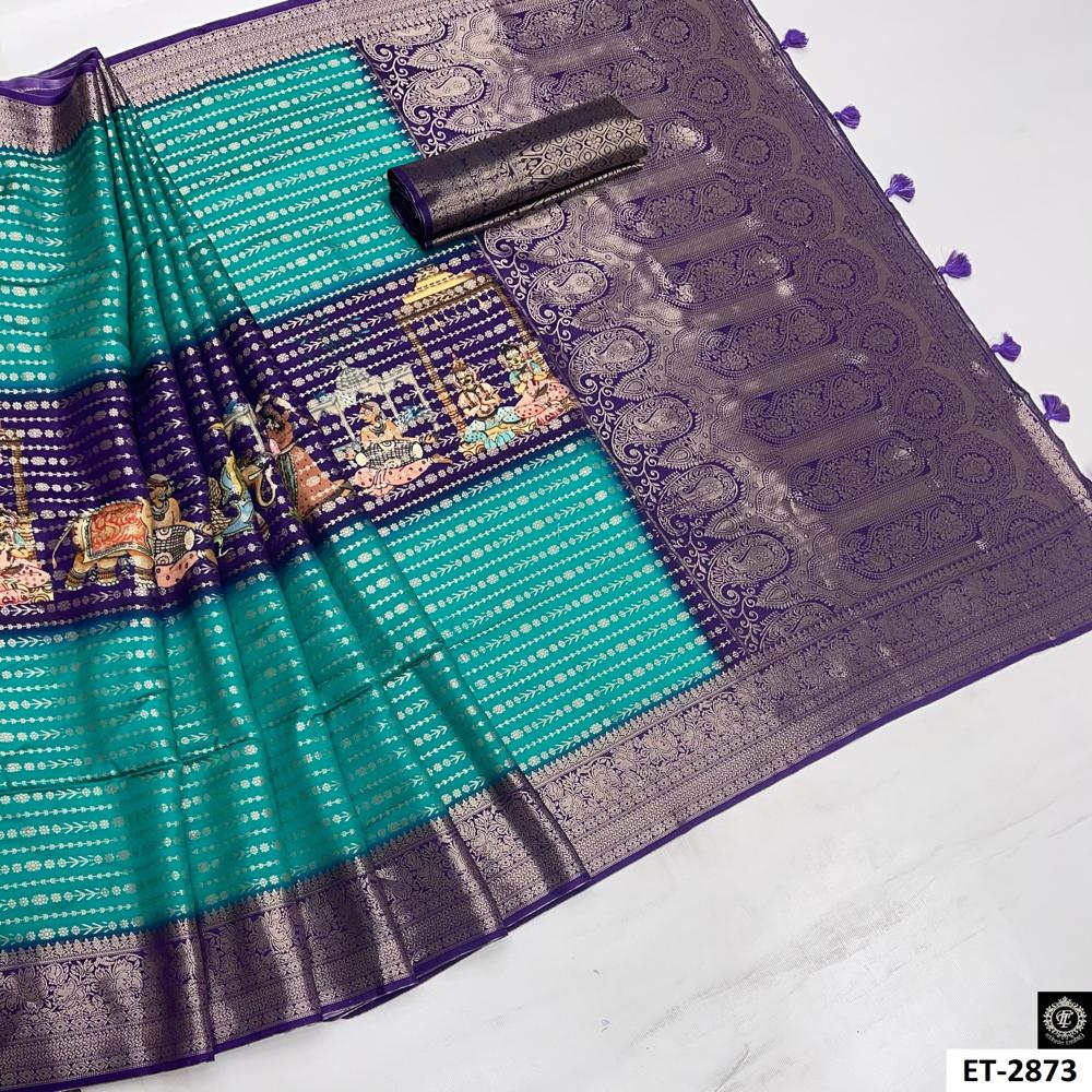  Temple Motifs Saree