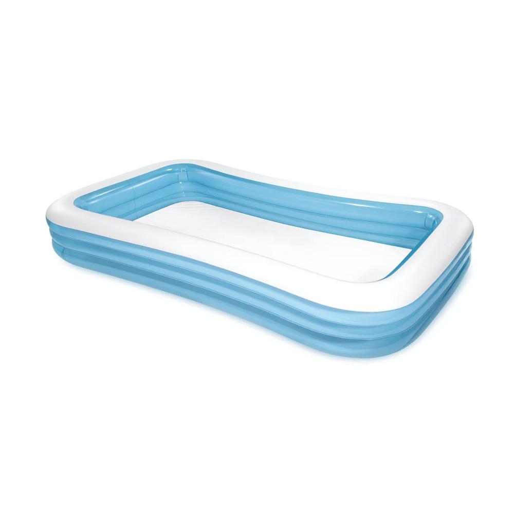 Family Swimming Pool Inflatable - Color: White & Blue