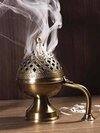 Brass Incense Burner - Shape: Round / Traditional