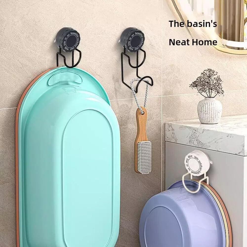 Vaccum Suction Hook - Color: Black