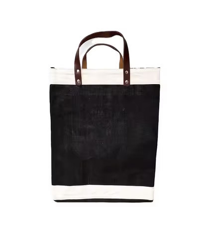 Custom Laminated Linen Shopping Bag Fashion Advertising Printed logo Jute Tote Bags with Leather Handles Wholesale