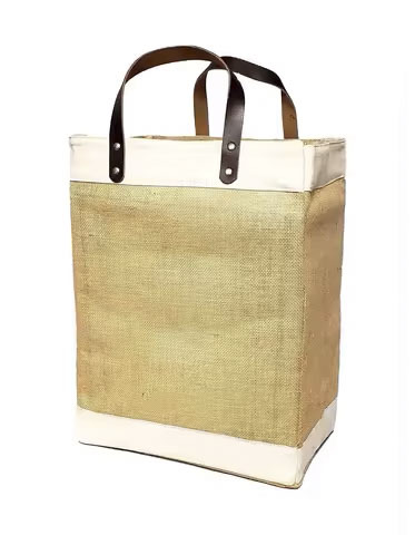Jute Shopping Bag with Logo Cheap Custom Printed Recyclable Fabric White Blue Silk Customized Tote Style Surface Pcs