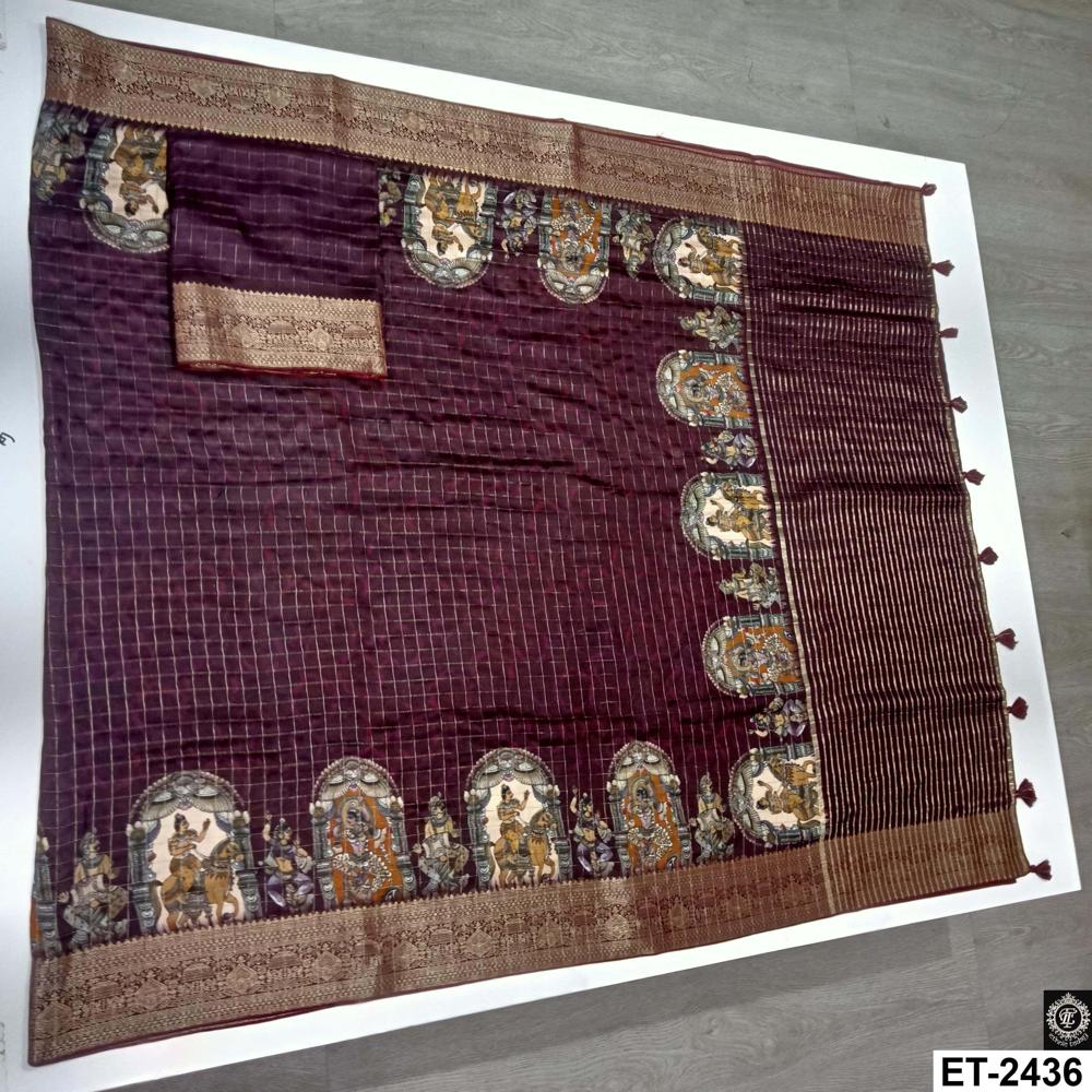 KALAMAKARI PRINT SAREE