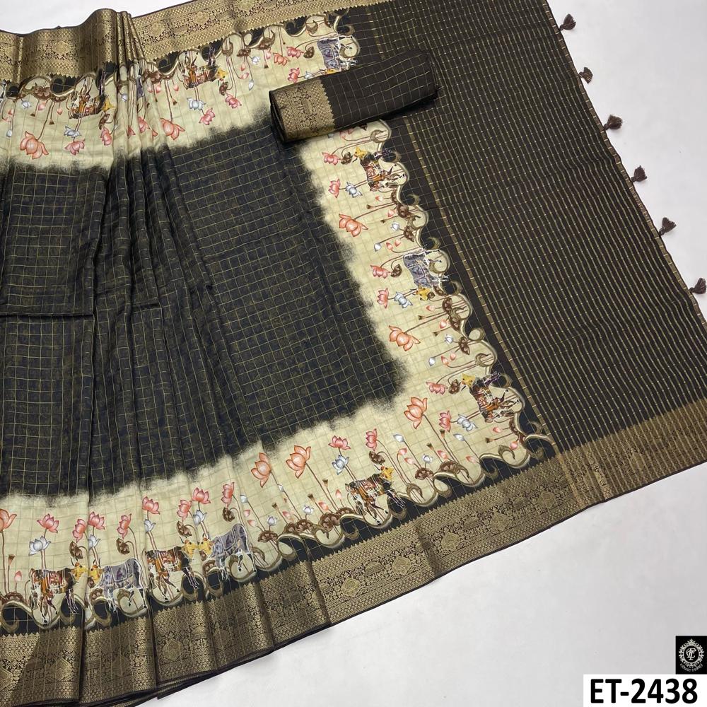 Fancy printed saree