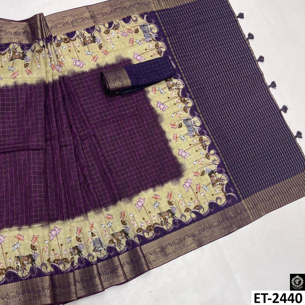 Fancy printed saree