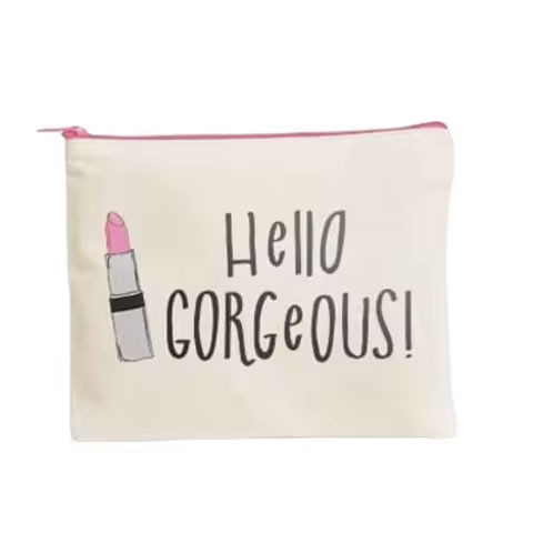 Women Cosmetic Bag Wholesale Canvas Travel Toiletry Make up Bag