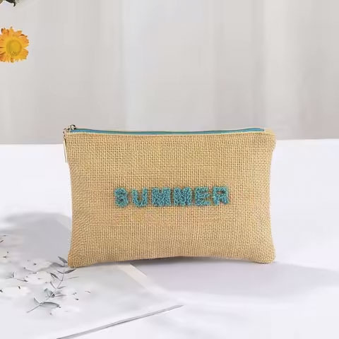 Women'S Fashionable Waterproof Cosmetic Storage Bag Zipper Closure Custom Logo Sweet Make Jute Pouch Tyvek Makeup Pouch Candy - Color: Multiple Options Available