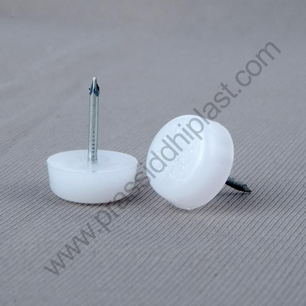 Plinth Pin ( Nail Bush ) Round - Color: White