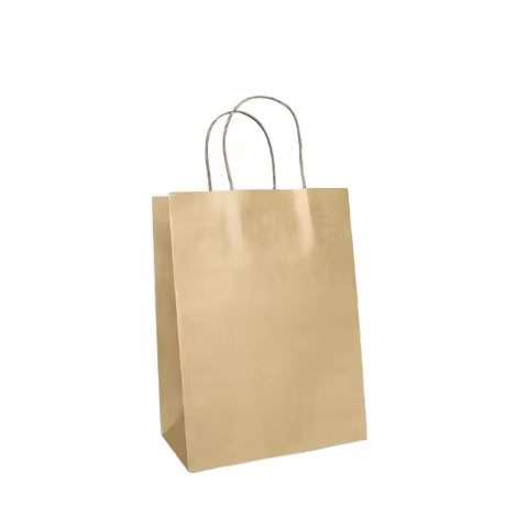 Luxury Recycled Brown Kraft Paper Bag High Quality Retail Shopping Bag for Packaging for Gifts Milk Cartons