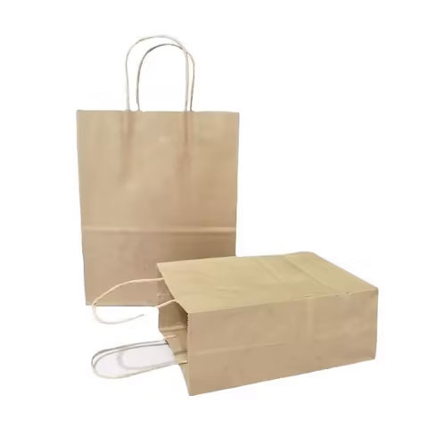 Custom Logo Coated Paper Bags for Shop Food Promotion for Pillow Feed Supermarket Tableware Cookware Exhibition Industrial