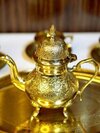Brass Tea Pot - Shape: Round / Traditional
