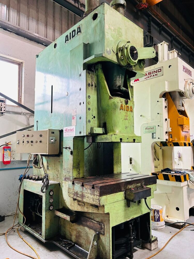 1706 Aida 150tons C Frame Single Crank Press - Cap: 150t, Stroke: 200mm, Die Height: 400mm, Spm: 45, Slide: 670x500mm, With Die Cushion