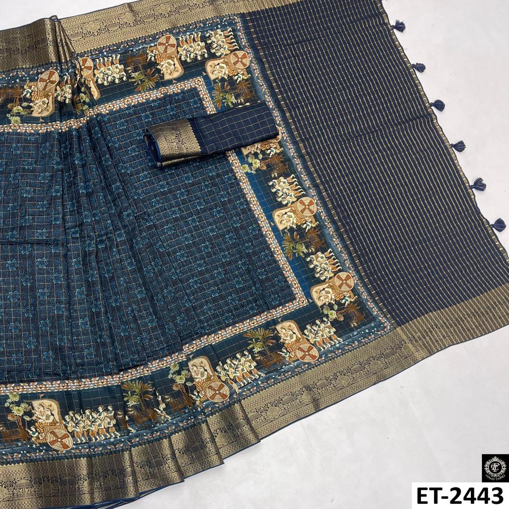 BLUE SILK SAREE