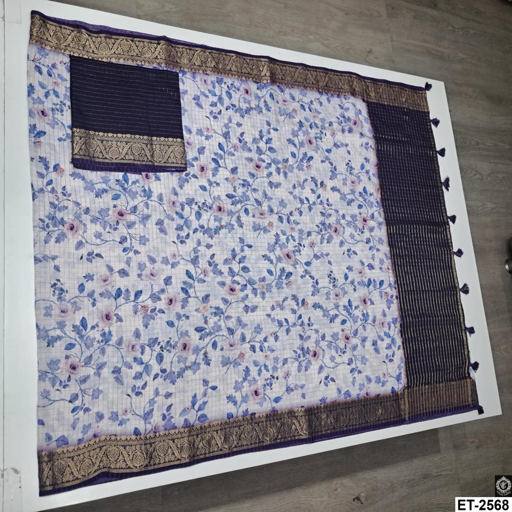 FLORAL PRINTED SAREE