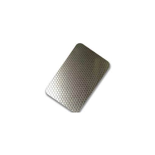 Stainless Steel Embossed Texture Sheets - Color: Silver