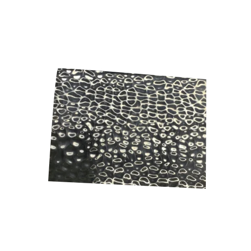 Ss Hammered Silver Hairline Sheet - Grade: 304