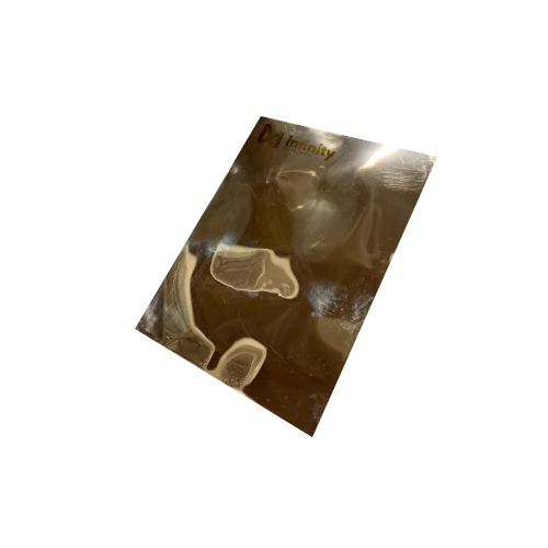 Decorative Ss Water Wave Sheet - Color: Golden