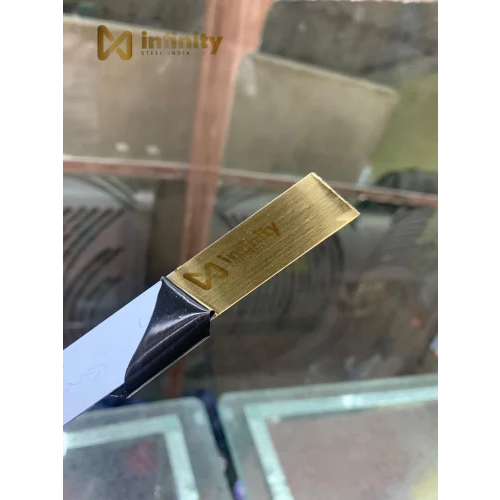 Blue Hairline Stainless Steel 304 Sheets - Size: Customized