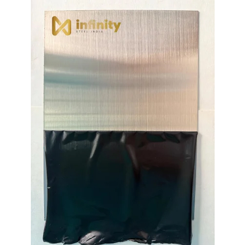 Stainless Steel Silver Hairline Sheet - Grade: 304