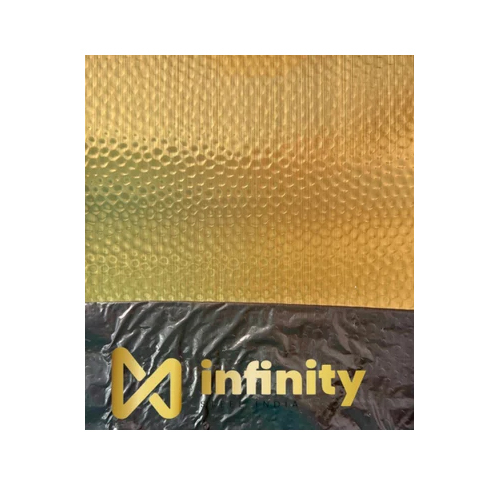 Stainless Steel Gold Mirror Hammered Sheets - Color: Golden