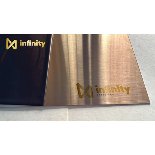 Stainless Steel Rose Gold Hairline Sheet - Grade: 304