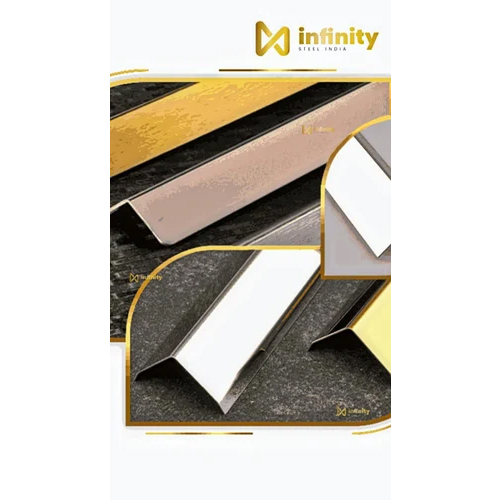 Stainless Steel Decorative L Profile - Color: Multicolor