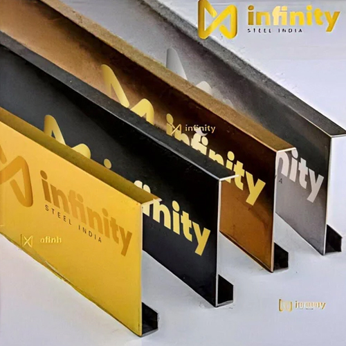 Stainless Steel Coloured Coated Decorative C Profile - Color: Multicolor